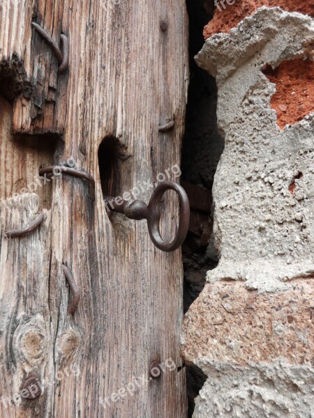 Key Door Rustic Barraca Wood