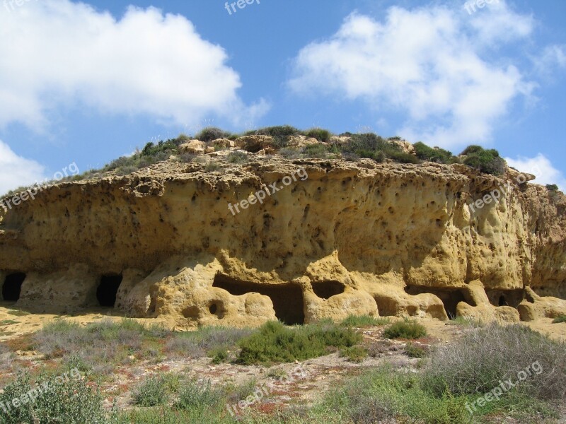 Cave Limestone Construction Landscape Spain