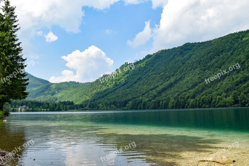 Lake Hiking Clear Water Mountains Hike