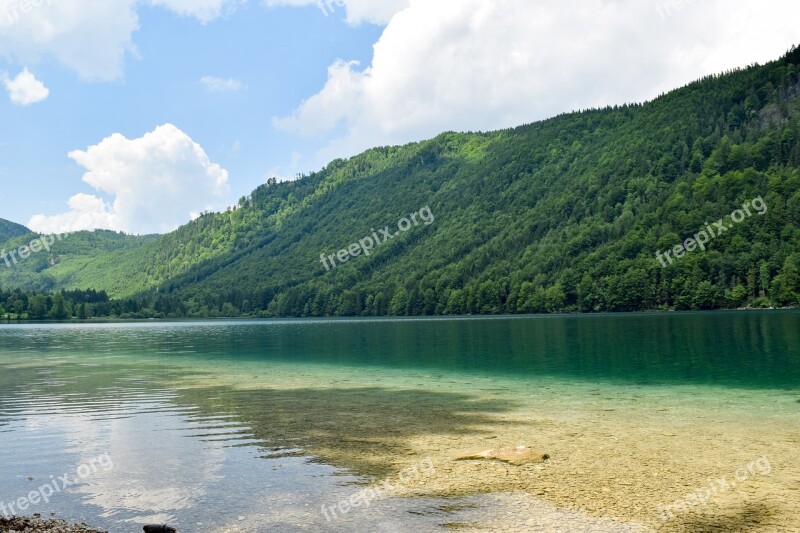 Lake Hiking Clear Water Mountains Hike