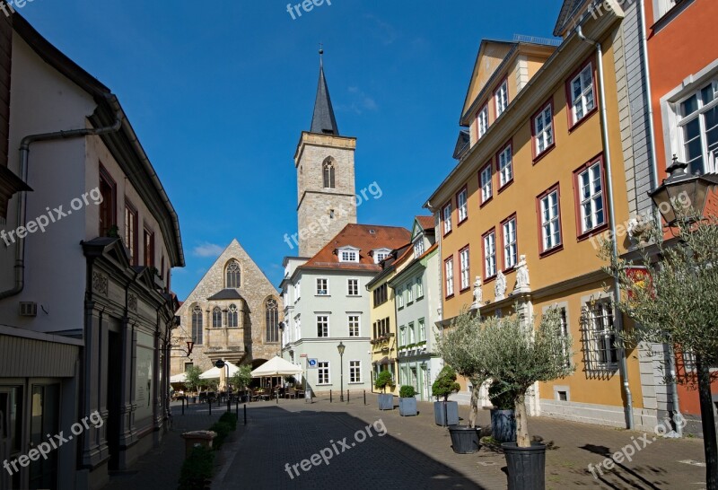 Erfurt Thuringia Germany Germany Historic Center Old Building