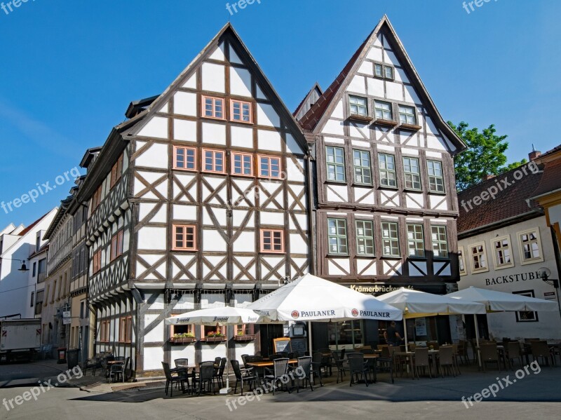 Erfurt Thuringia Germany Germany Historic Center Old Building