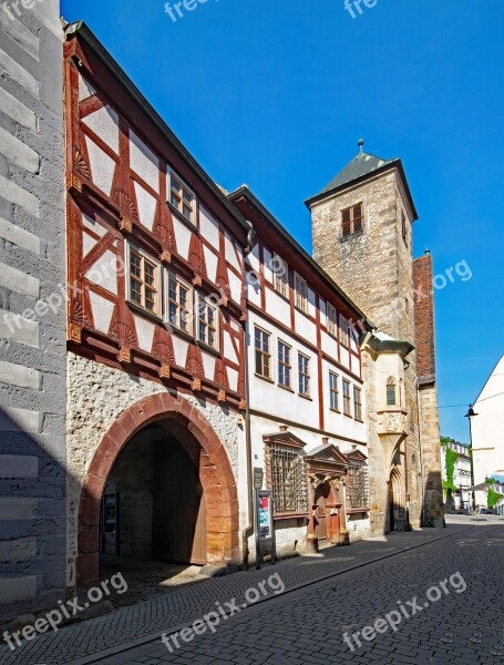 Erfurt Thuringia Germany Germany Historic Center Old Building