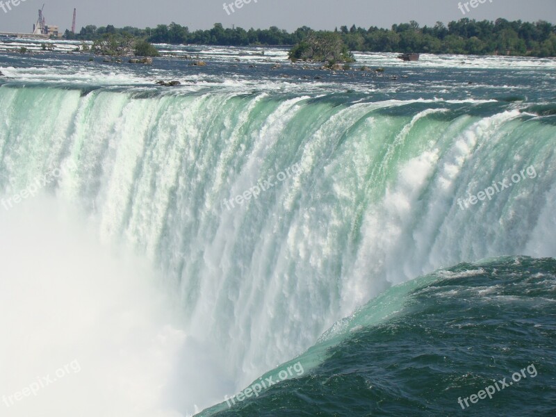 Niagara Falls Horseshoe Falls Canada Waterfalls Nature