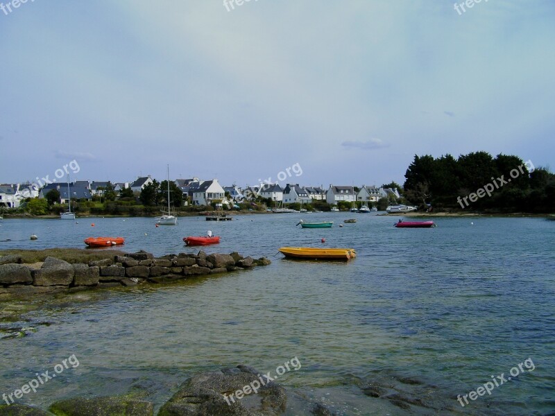 Sea Boat Blue Canoes Buoy