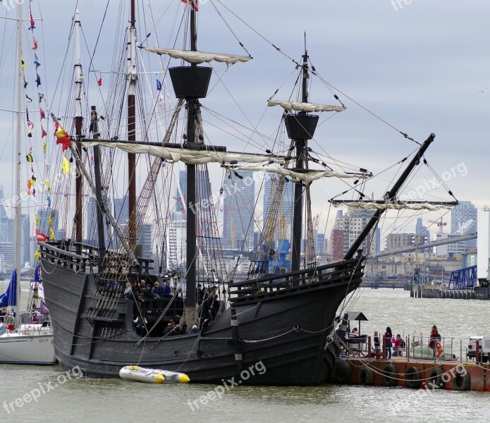 Pirate Ship Tall Ship Woolwich Tourists Free Photos