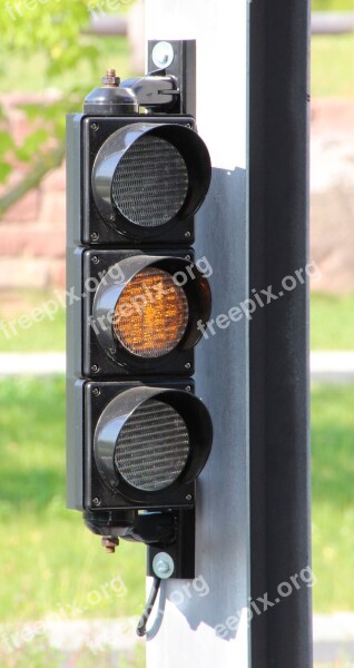 Traffic Lights Orange Traffic Signal Light Signal Traffic