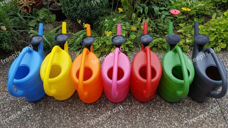 Watering Can Colorful Garden Casting Summer