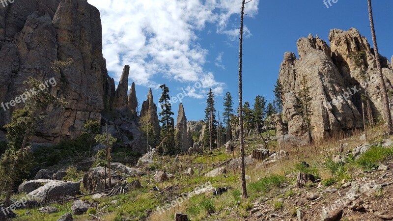 Needles Custer State Park Rocks South Dakota