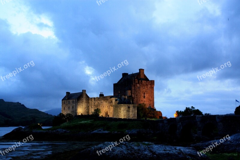 Castle Scotland Eilean Donan Free Photos