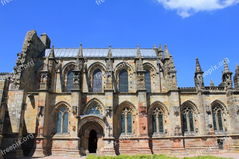 Da Vinci Code Rosslyn Chapel Gothic Architecture Scotland Historical