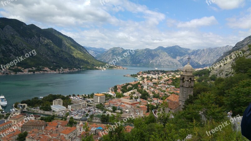 Kotor Montenegro Landscape Mountain See