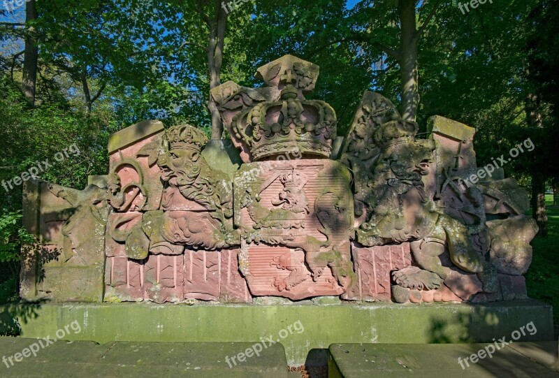 Prince-emil-garden Darmstadt Hesse Germany Monument