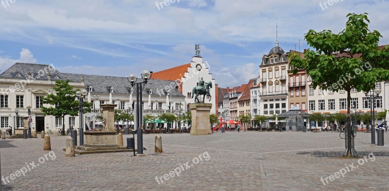 Landau In Der Pfalz Town Hall Square Stadtmiite Center Shops