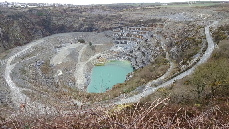 Slate Mine Open Cast Delabole Cornwall