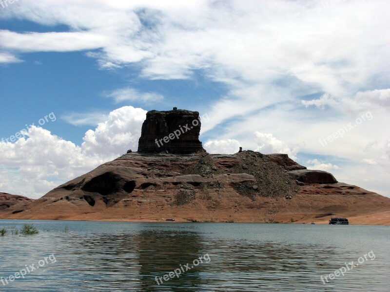 Lake Powell Cookie Jar Butte Butte Lake Desert