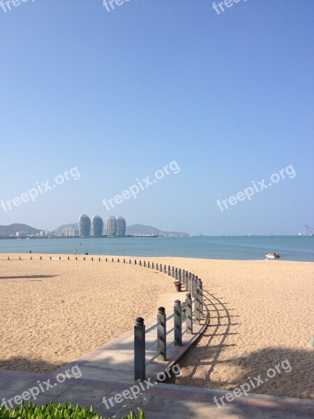 Beach Sea China Hainan Sanya