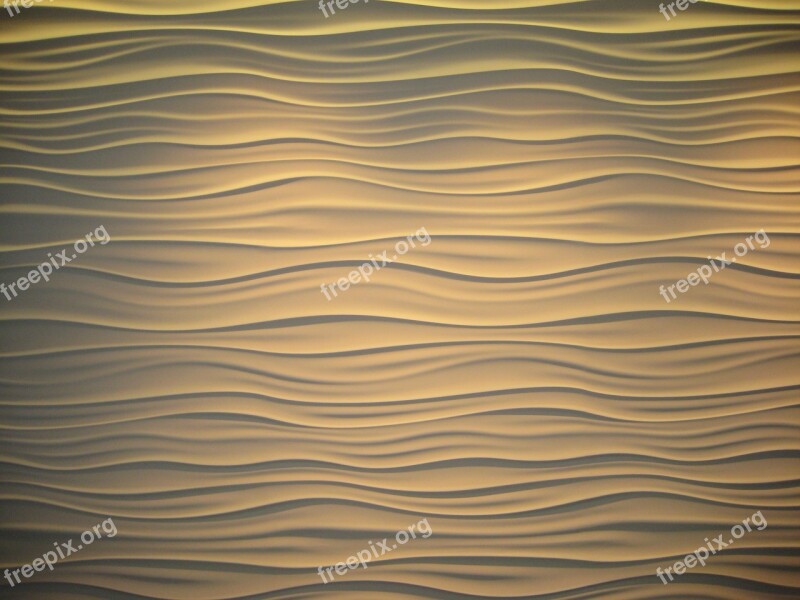 Texture Wall Wave Tan Architecture