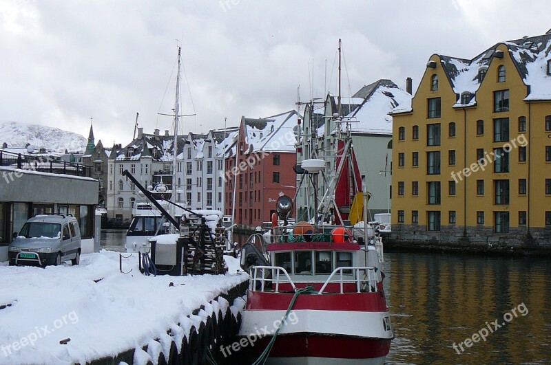 Snow Boat ålesund Free Photos