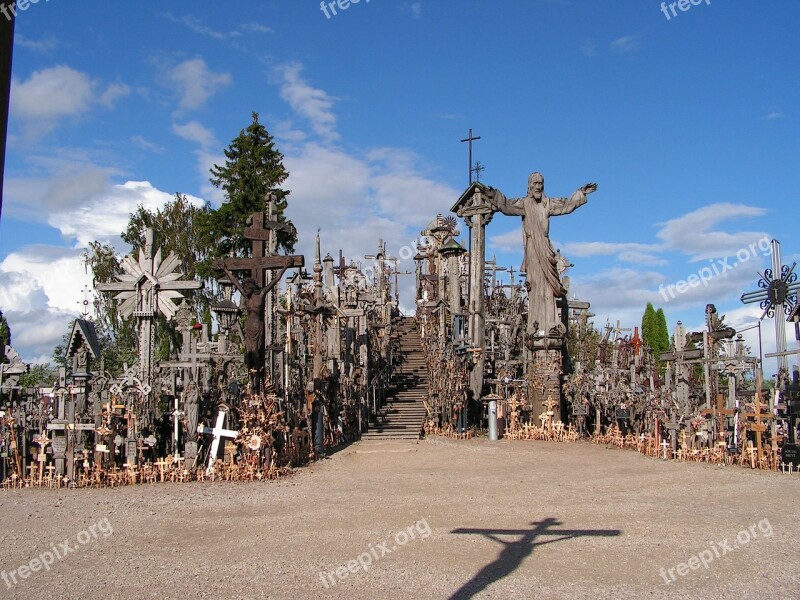 Cemetery Cross Lithuania Free Photos