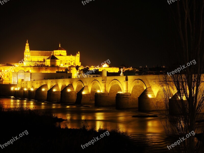 Cordoba The Roman Bridge Mosque Free Photos