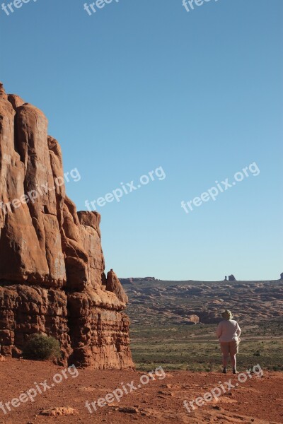 Arches Human Vs Nature Massive National Park Utah