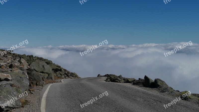 Mtwashington Mountain Clouds America Road