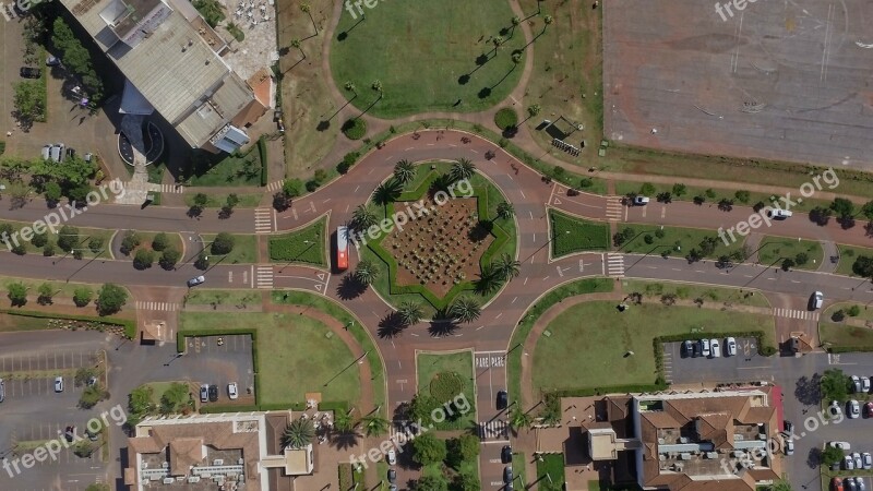 Roundabout Square The Lagoon Lagoa Dos Ingleses Street Avenue