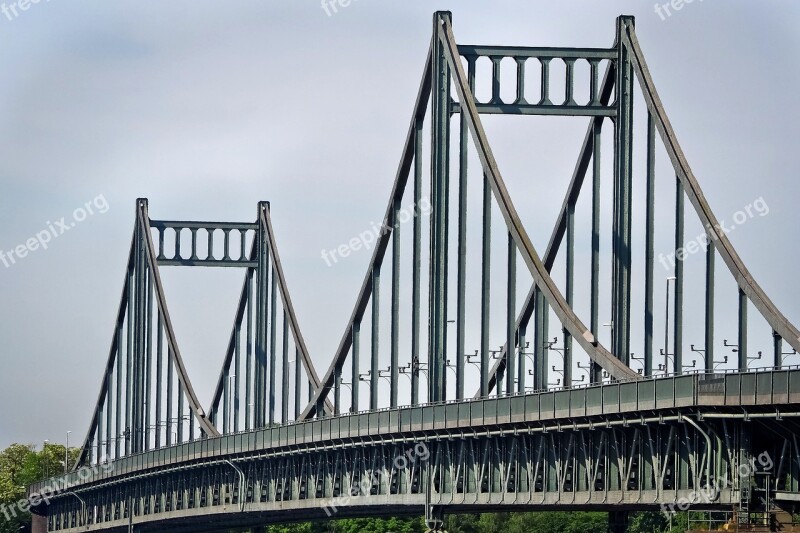 Bridge Architecture Building Metal Frame Suspension Bridge