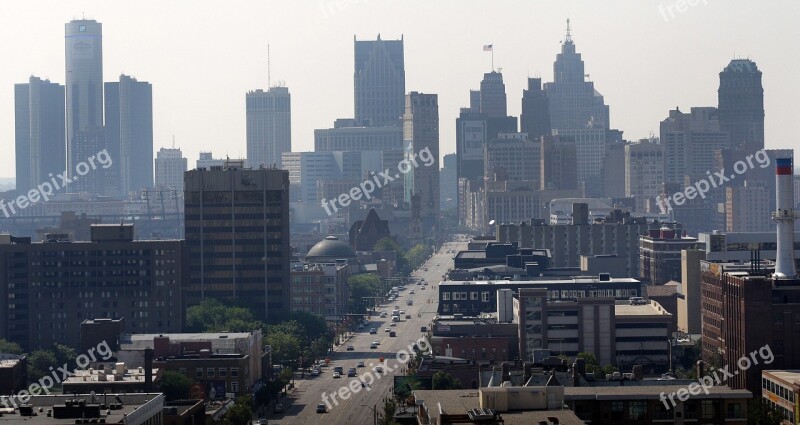 Detroit City Buildings Free Photos