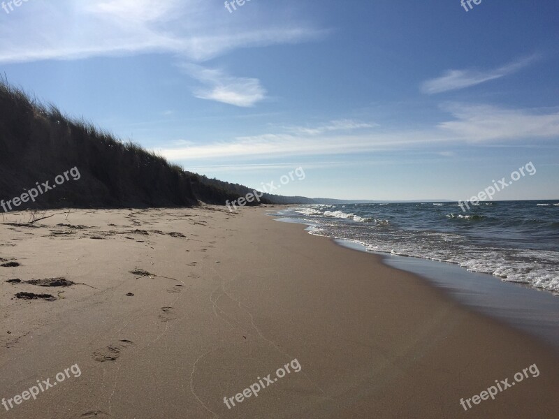 Beach Dunes Michigan Free Photos