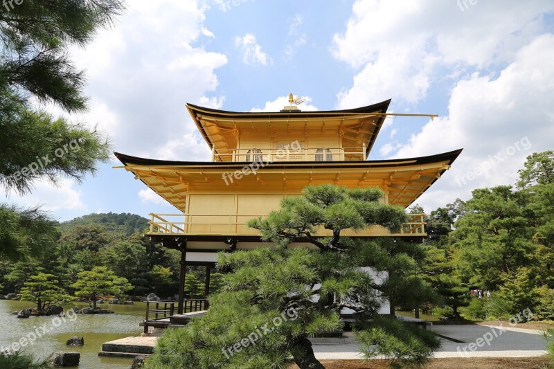 Building Temple Of The Golden Pavilion Japan Free Photos