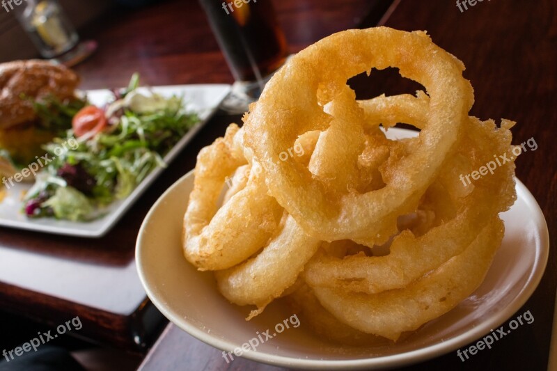 Onion Rings Food Fried Onion Fast