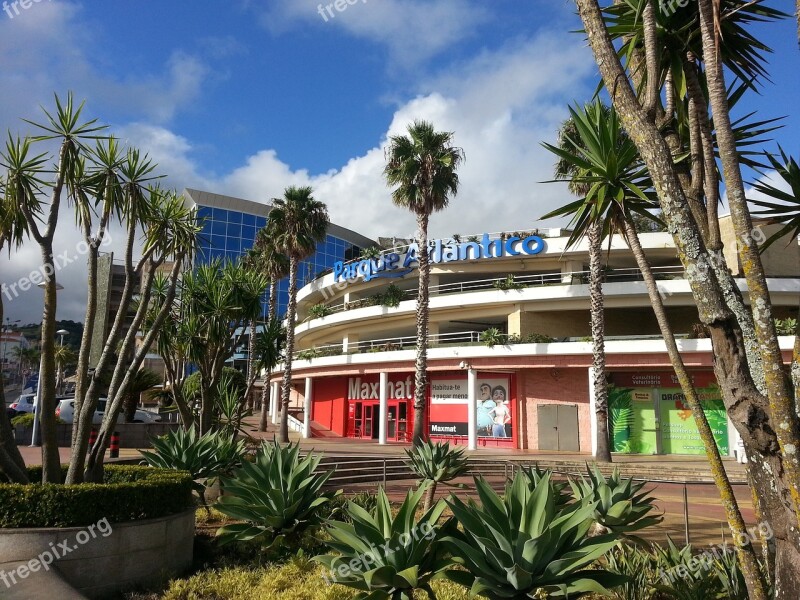 Parque Atlantico Ponta Delgada Building Azores Free Photos