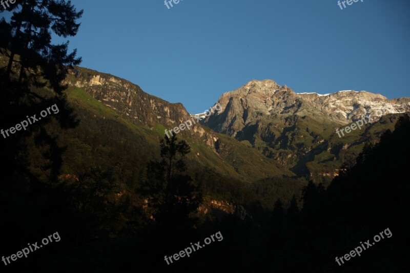 Mountain The Scenery Sichuan Free Photos