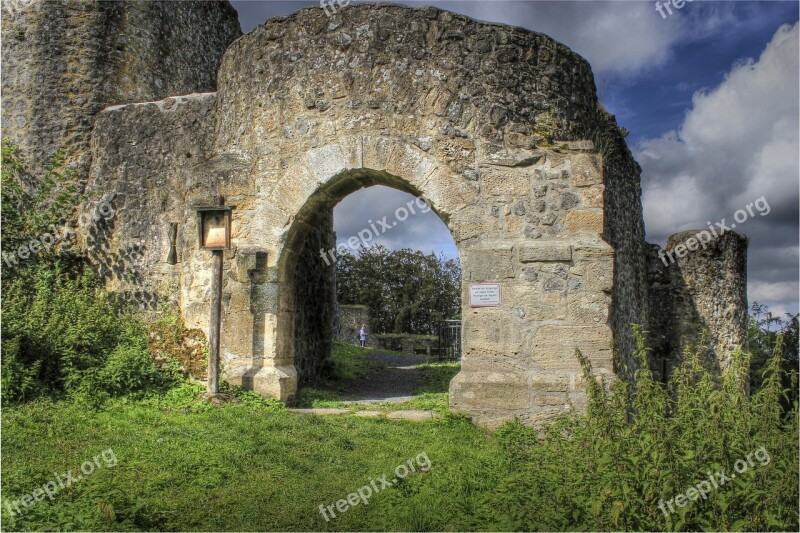 Castle Input Fortress Middle Ages Landscape