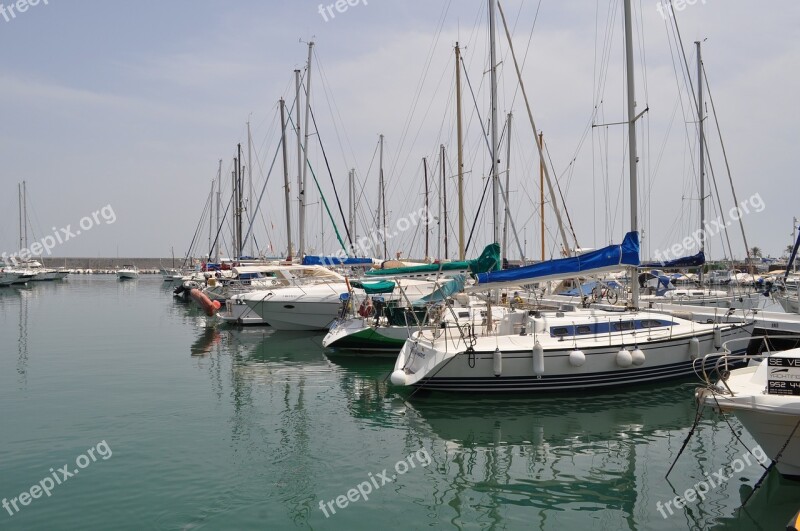 Marina Port Yachts Anchorage Romantic