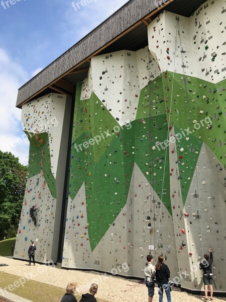 Climbing Wall Outdoor Climb Sporty Free Photos