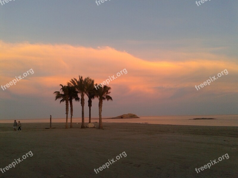 Carboneras Almeria Sunset Beach Backlight