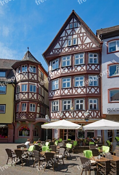 Wertheim Baden Württemberg Germany Marketplace Historic Center