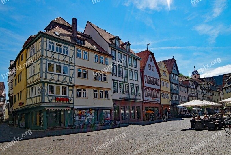 Wertheim Baden Württemberg Germany Marketplace Historic Center