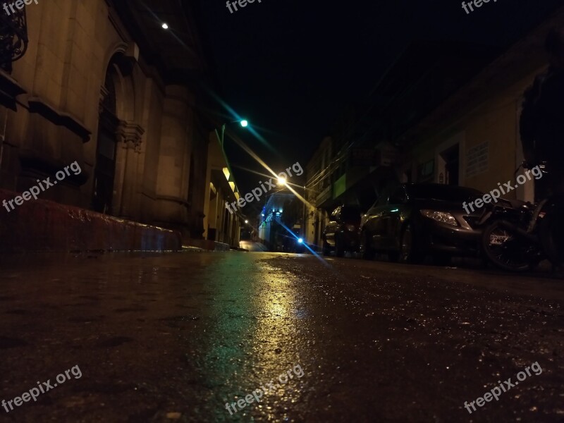 Night Quetzaltenango Rain Xela Free Photos