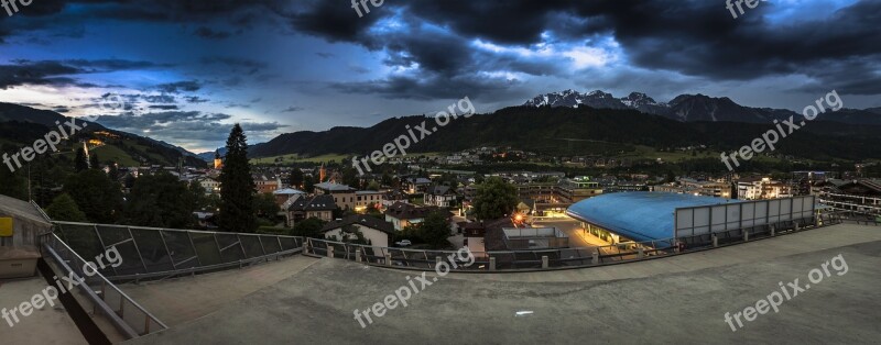 Sunset Schladming Nature Ennstal Mood