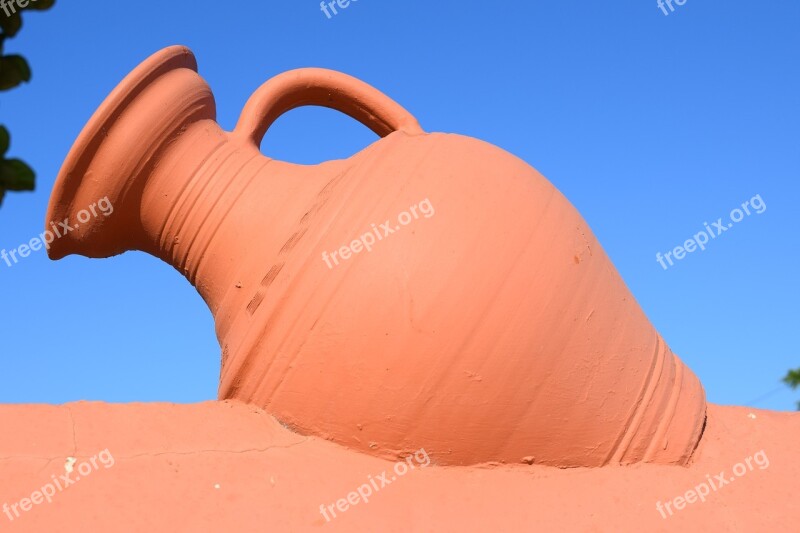 Pitcher Potter Ceramic Traditional Decoration