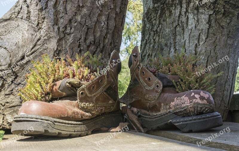 Old Shoes Shoes Old Broken Leather