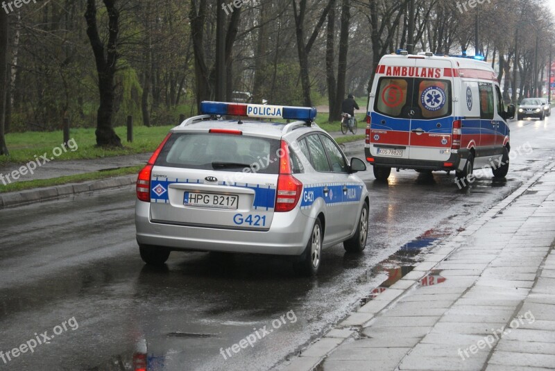 Cruiser The Ambulance The Police Emergency Service Rescue