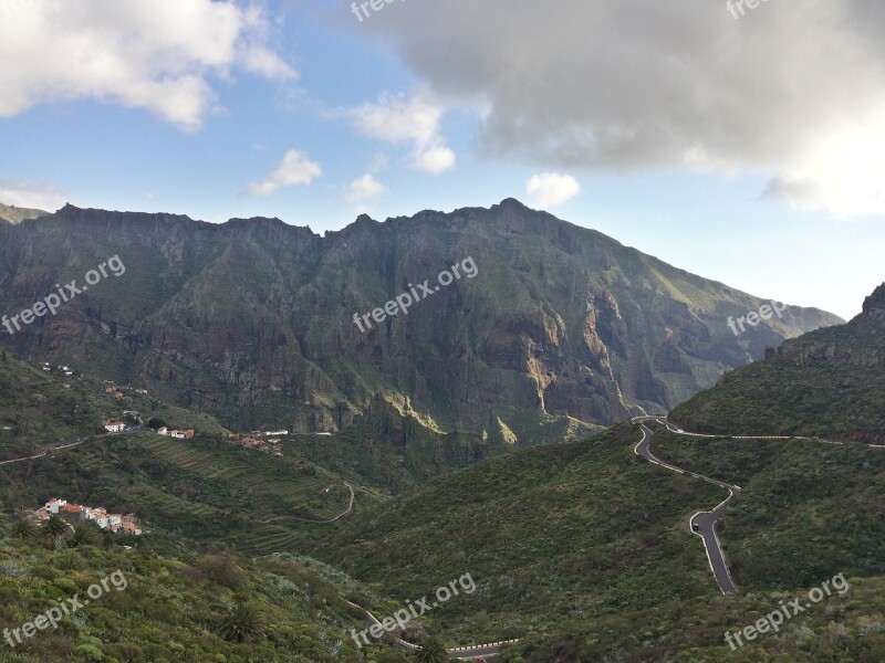 Tenerife Lands Canary Landscape Mountain