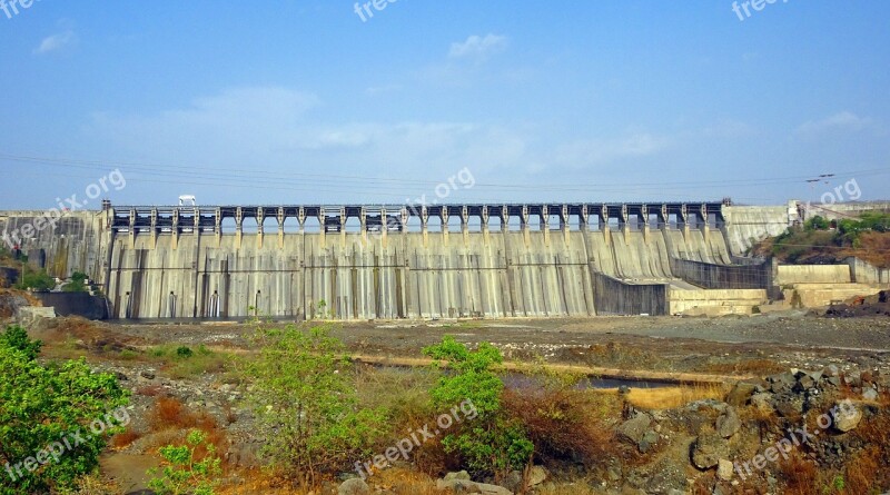 Dam Sardar Sarovar Dam Gravity Dam Narmada River Narmada Valley Project