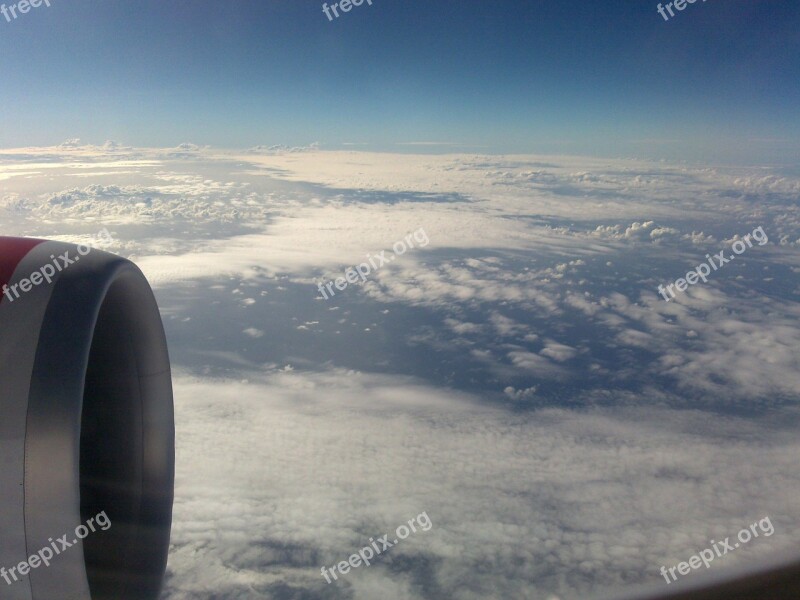 Plane Engine Flying Aircraft Airplane