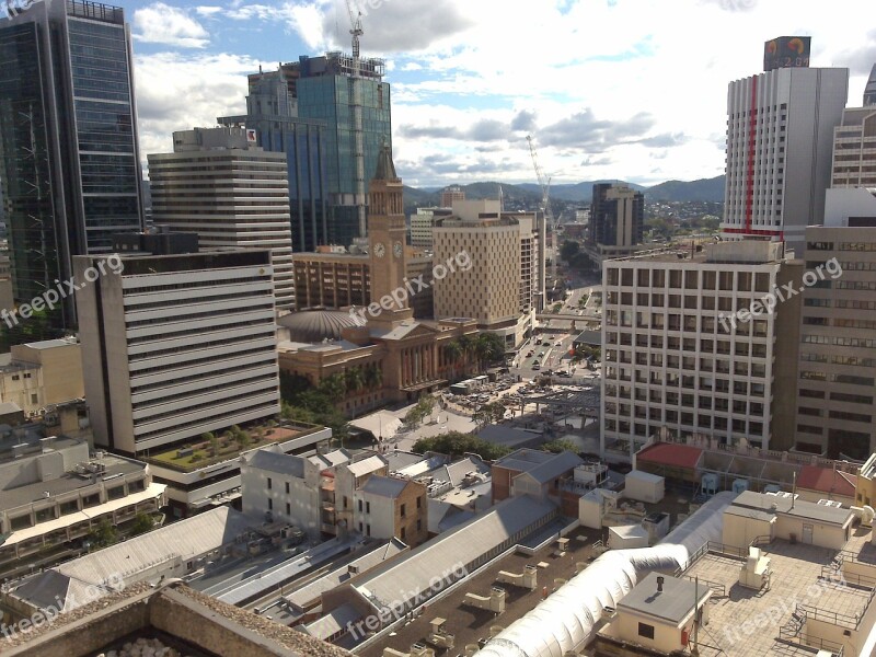 Brisbane Australia City Queensland Skyline